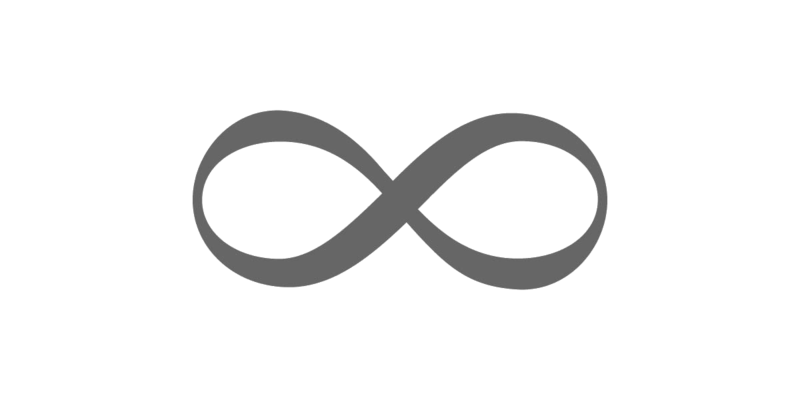 Infinity symbol PNG transparent image download, size: 800x400px