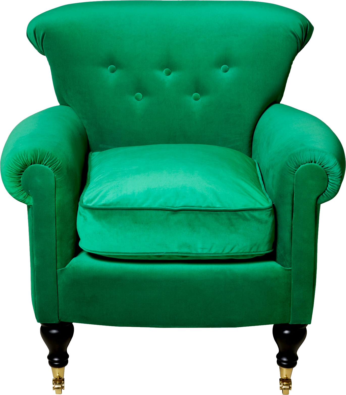 Green Armchair PNG Image