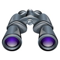 prismático, binocular PNG