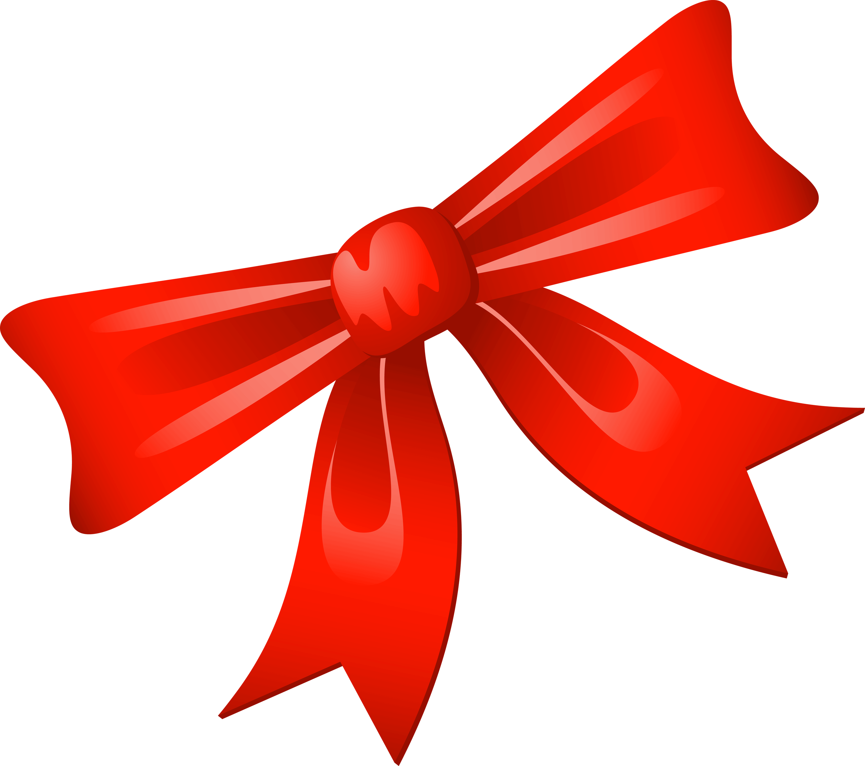 Red bow PNG image