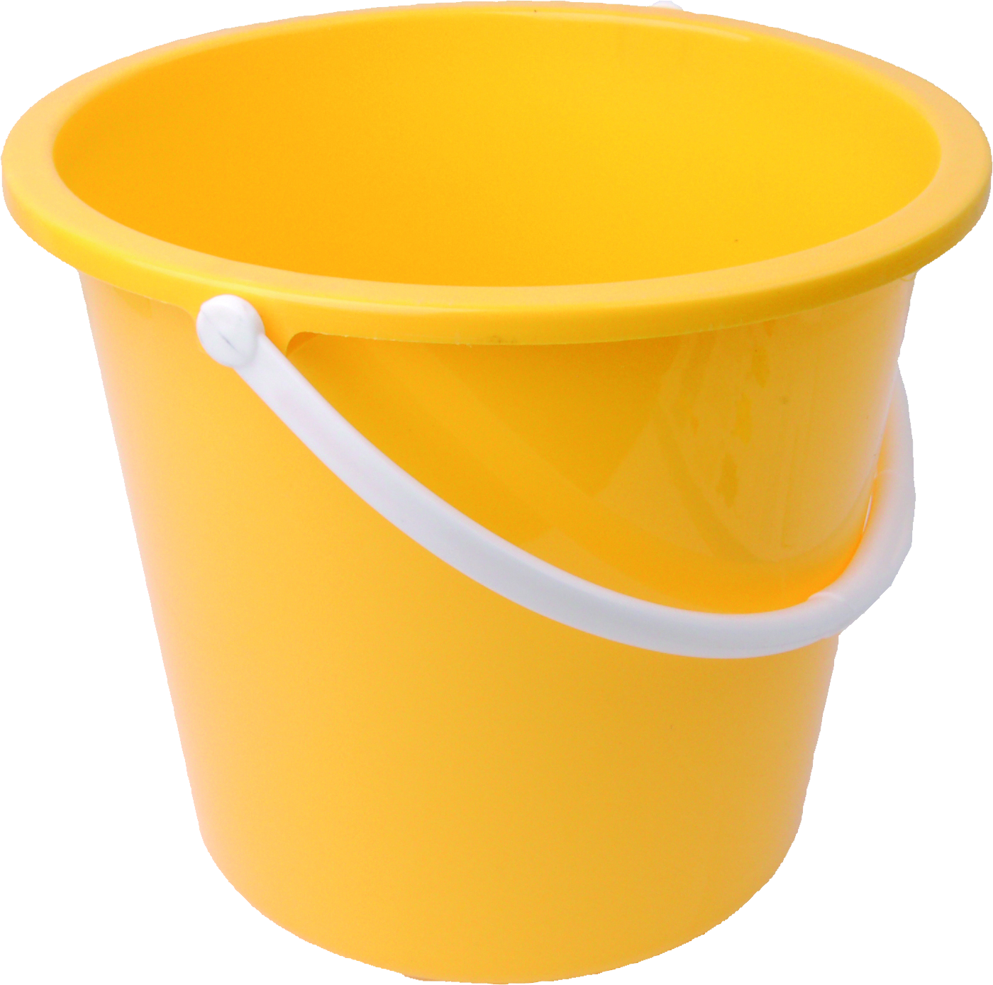 Plastic yellow bucket PNG image free download