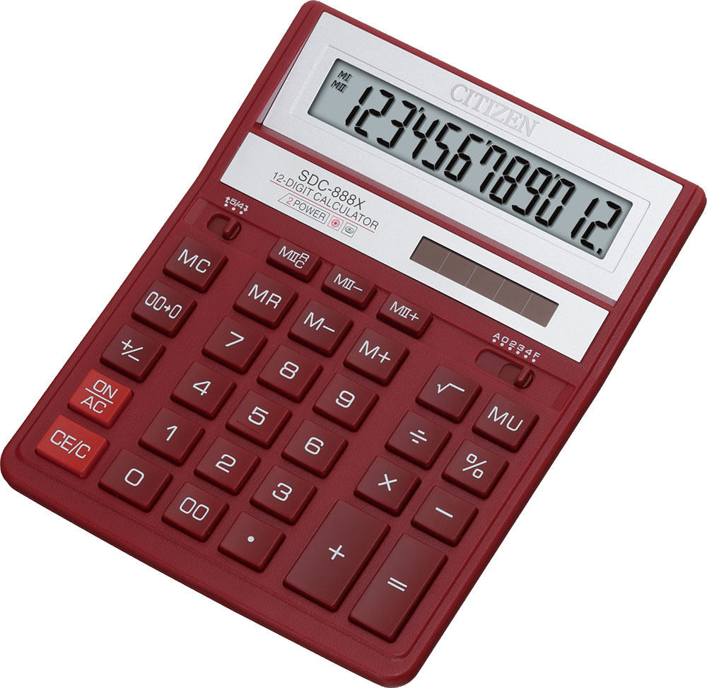 red Calculator PNG images 