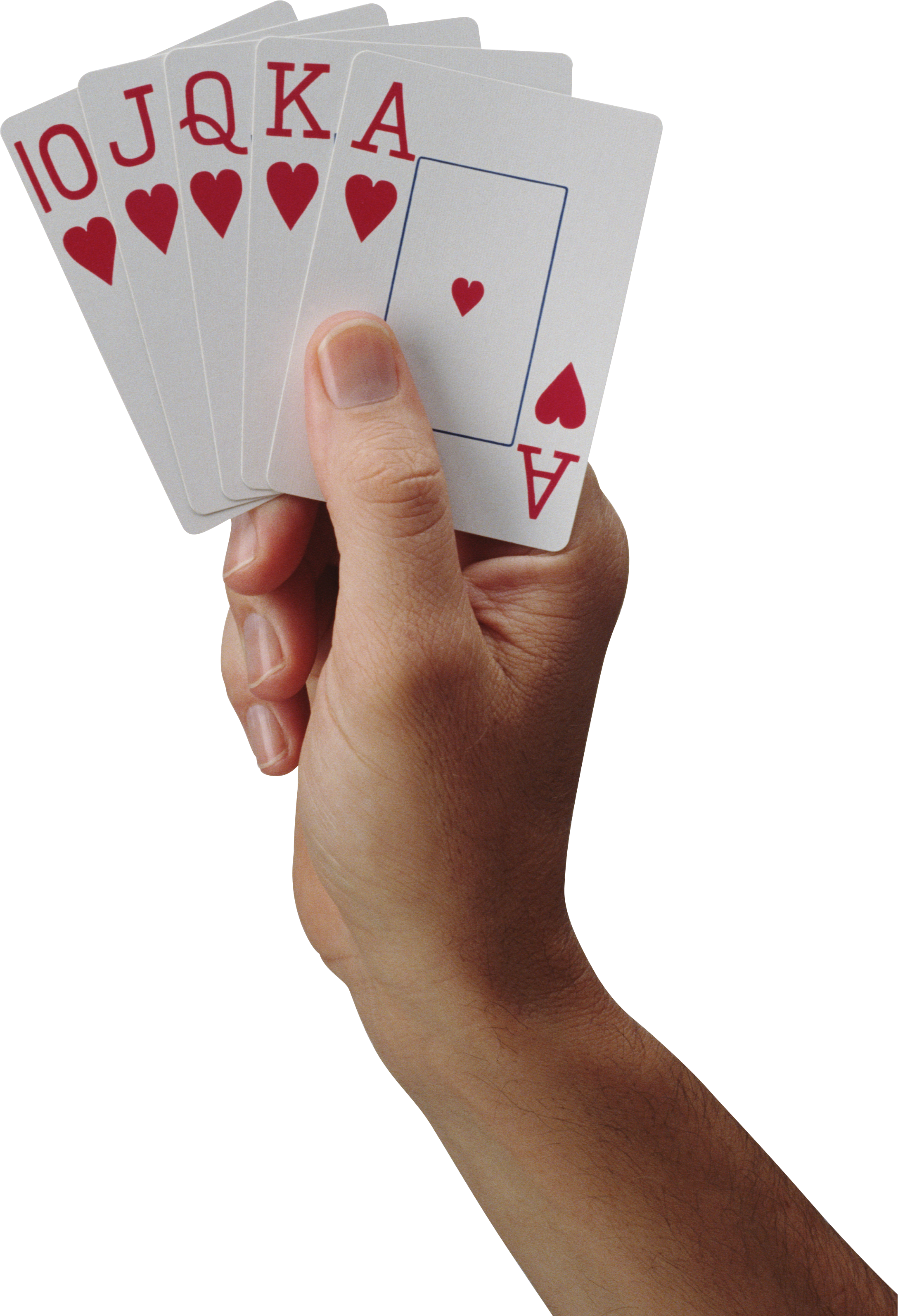Cards in hand PNG
