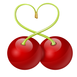 red cherry PNG image, free download