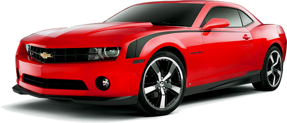 red Chevrolet Camaro PNG