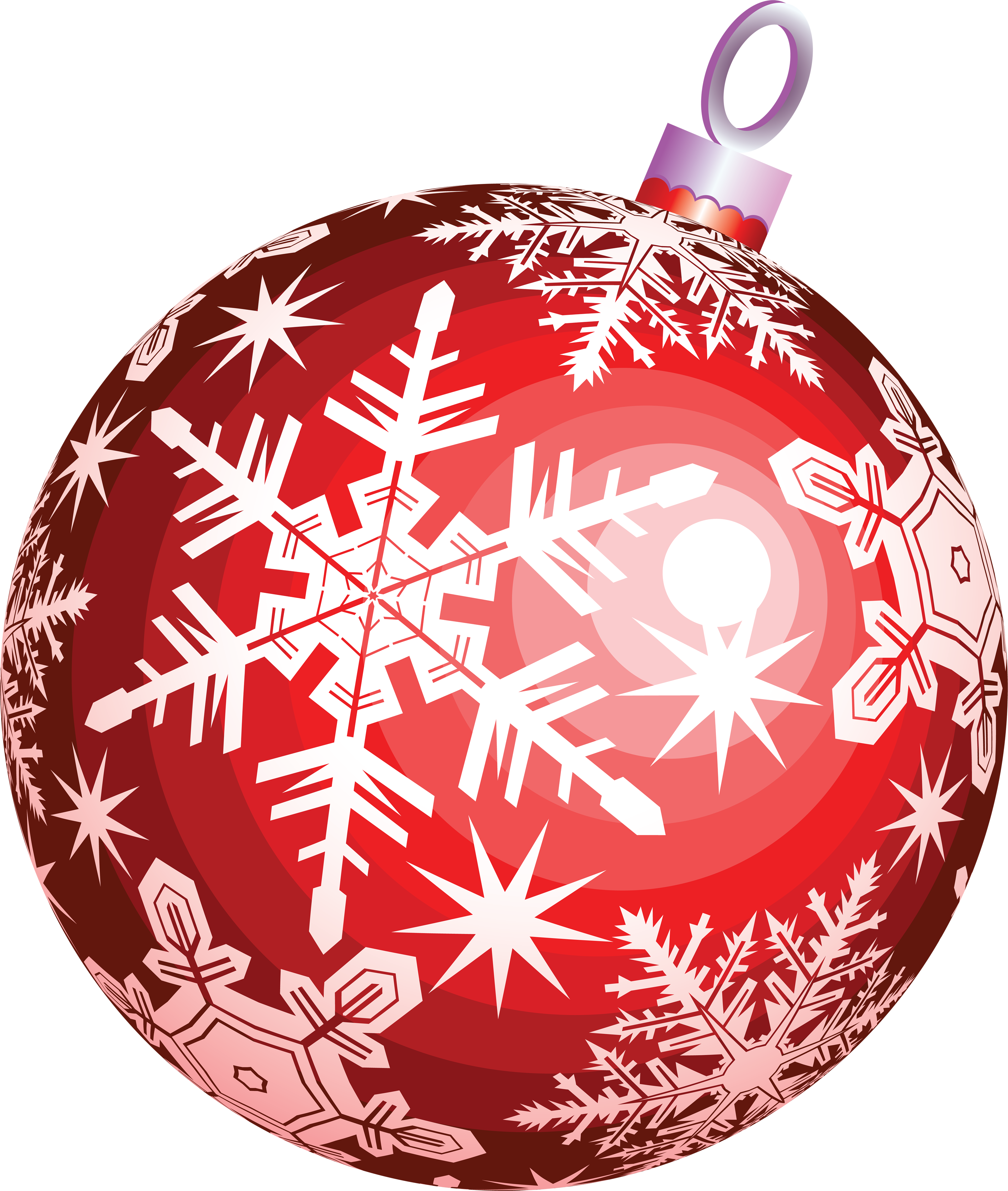 Red Christmas ball toy PNG image