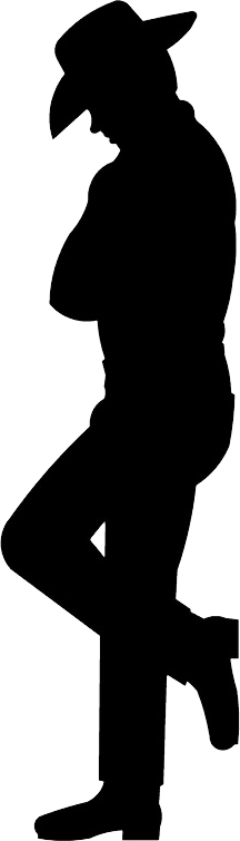 Cowboy silhouette PNG