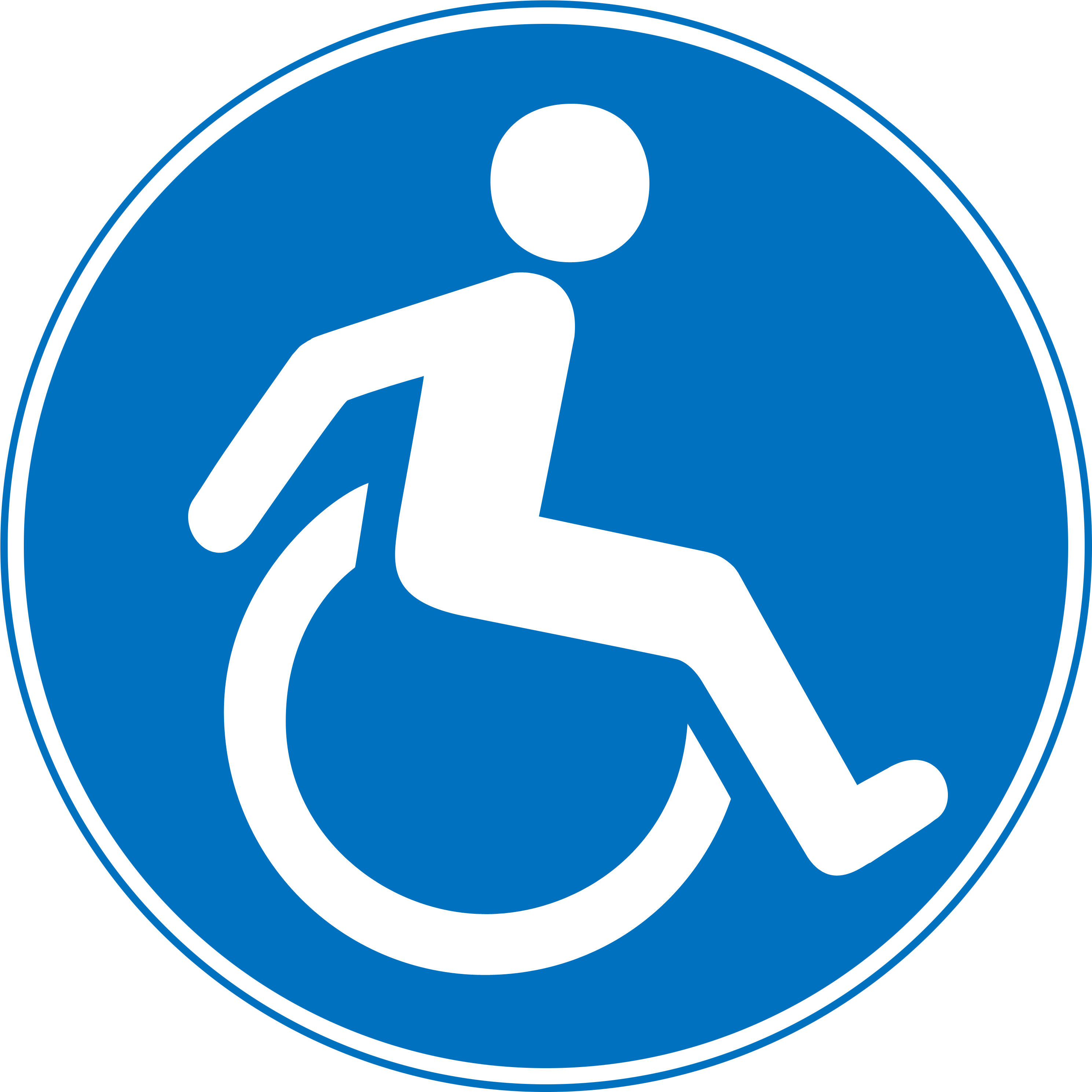 Disabled handicap symbol PNG