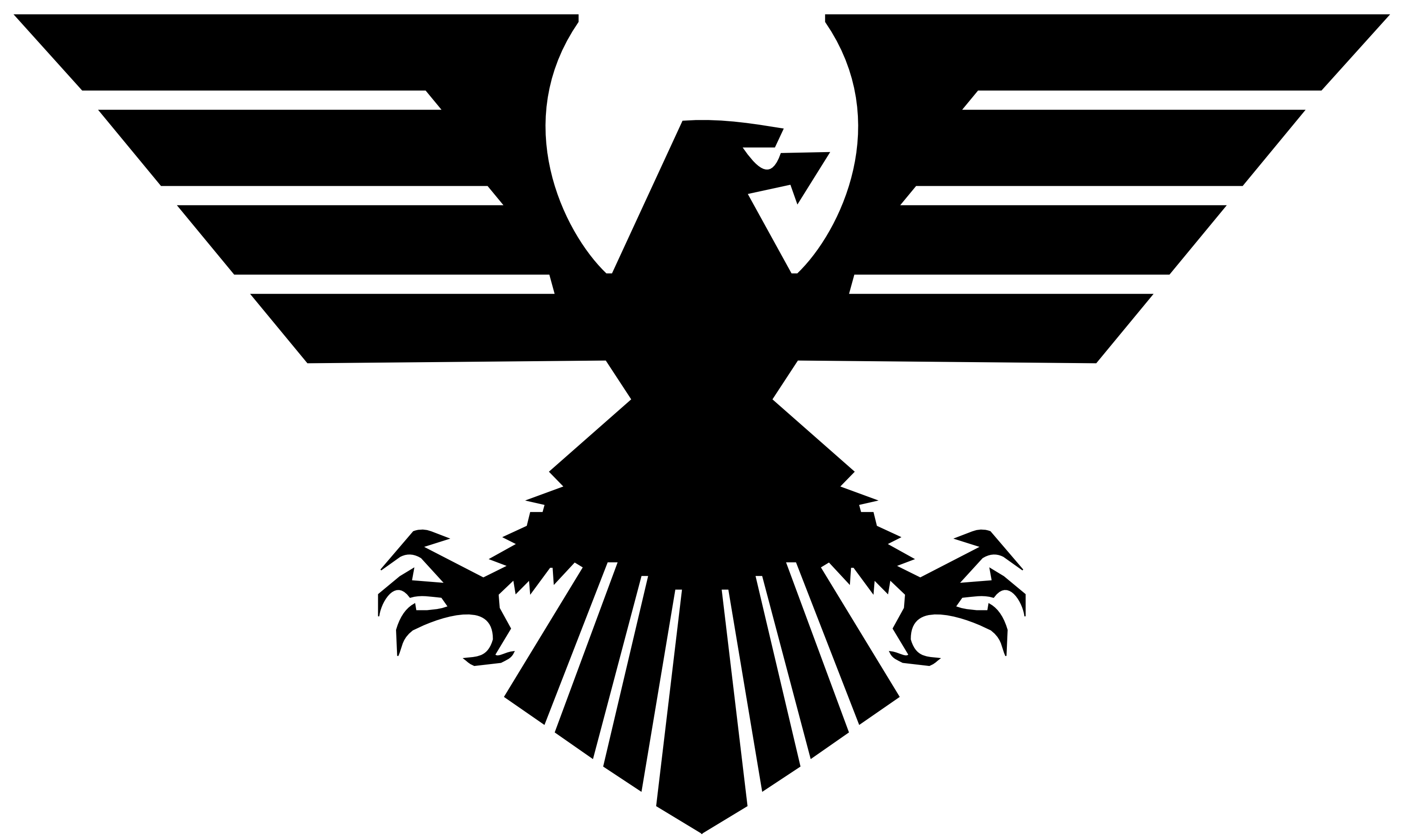 Eagle black logo PNG image, free download