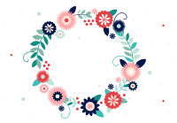 Marco floral PNG