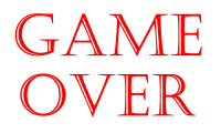 Juego terminado PNG, Game over PNG
