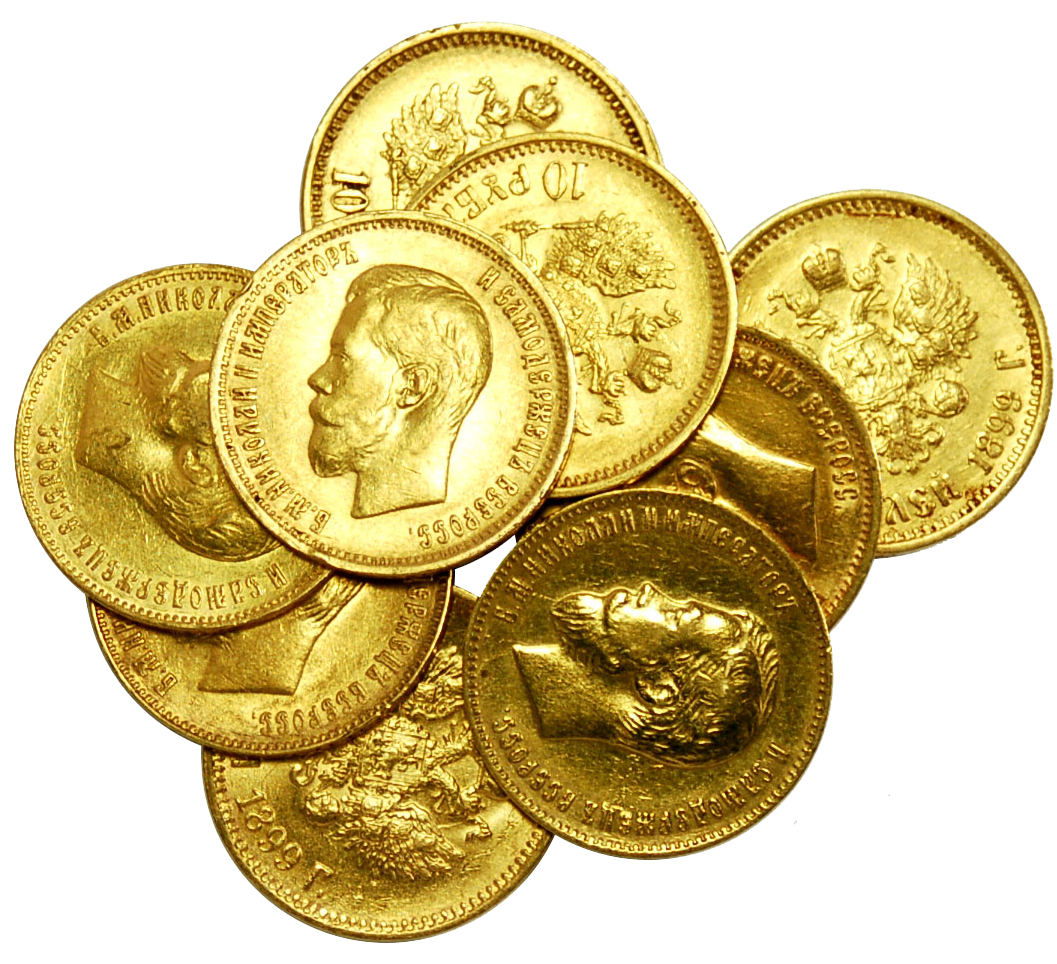 Gold coins PNG image