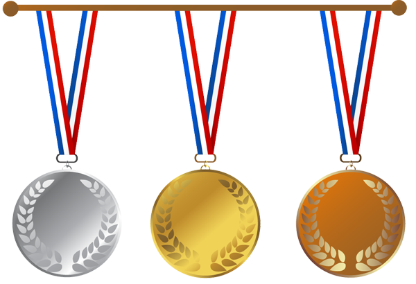 Gold medal PNG images 