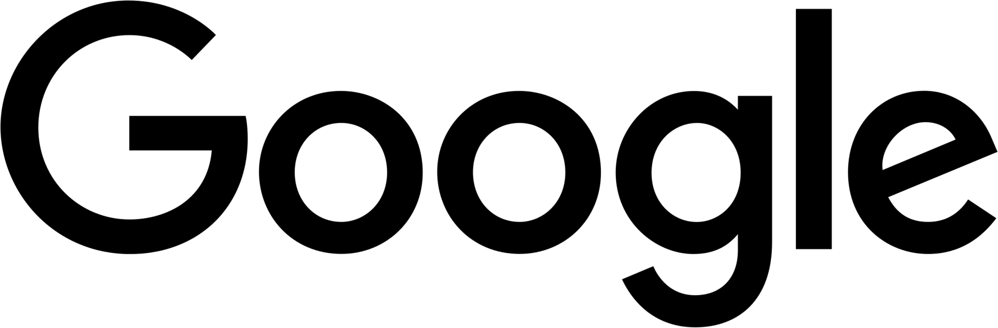Google black logo PNG