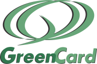 Tarjeta verde PNG