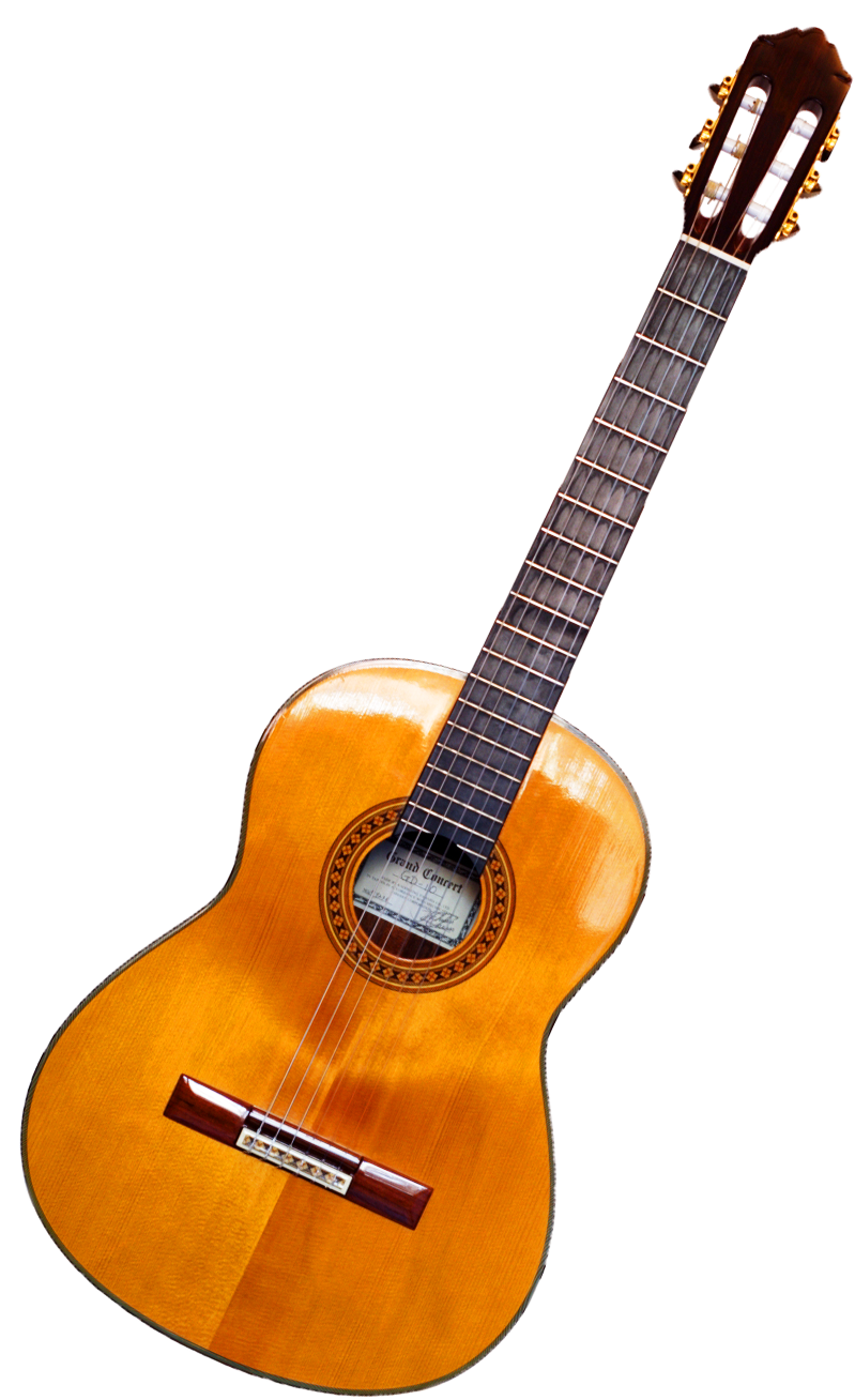 Acoustic classic guitar PNG image