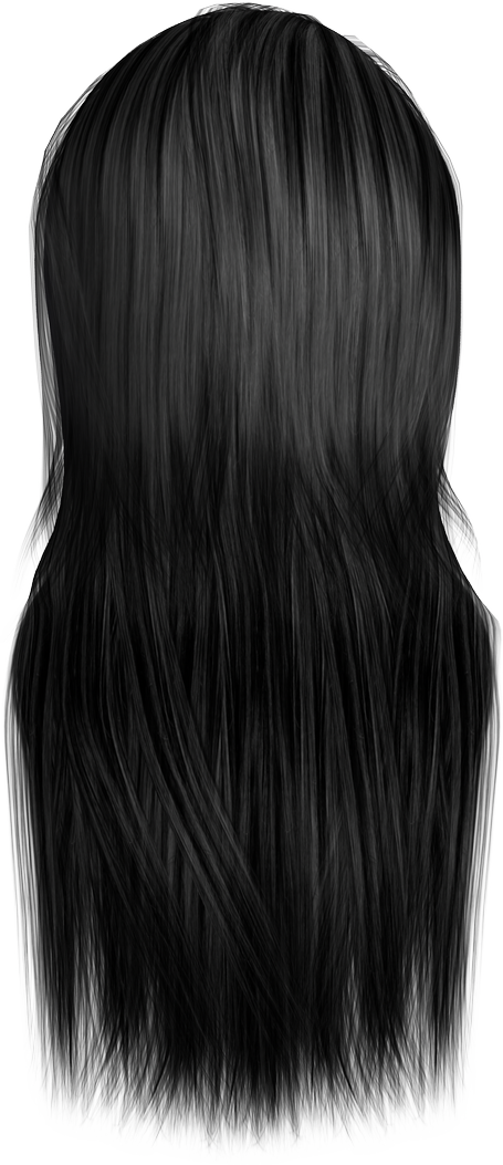 Women black hair PNG image - PNG image with transparent background