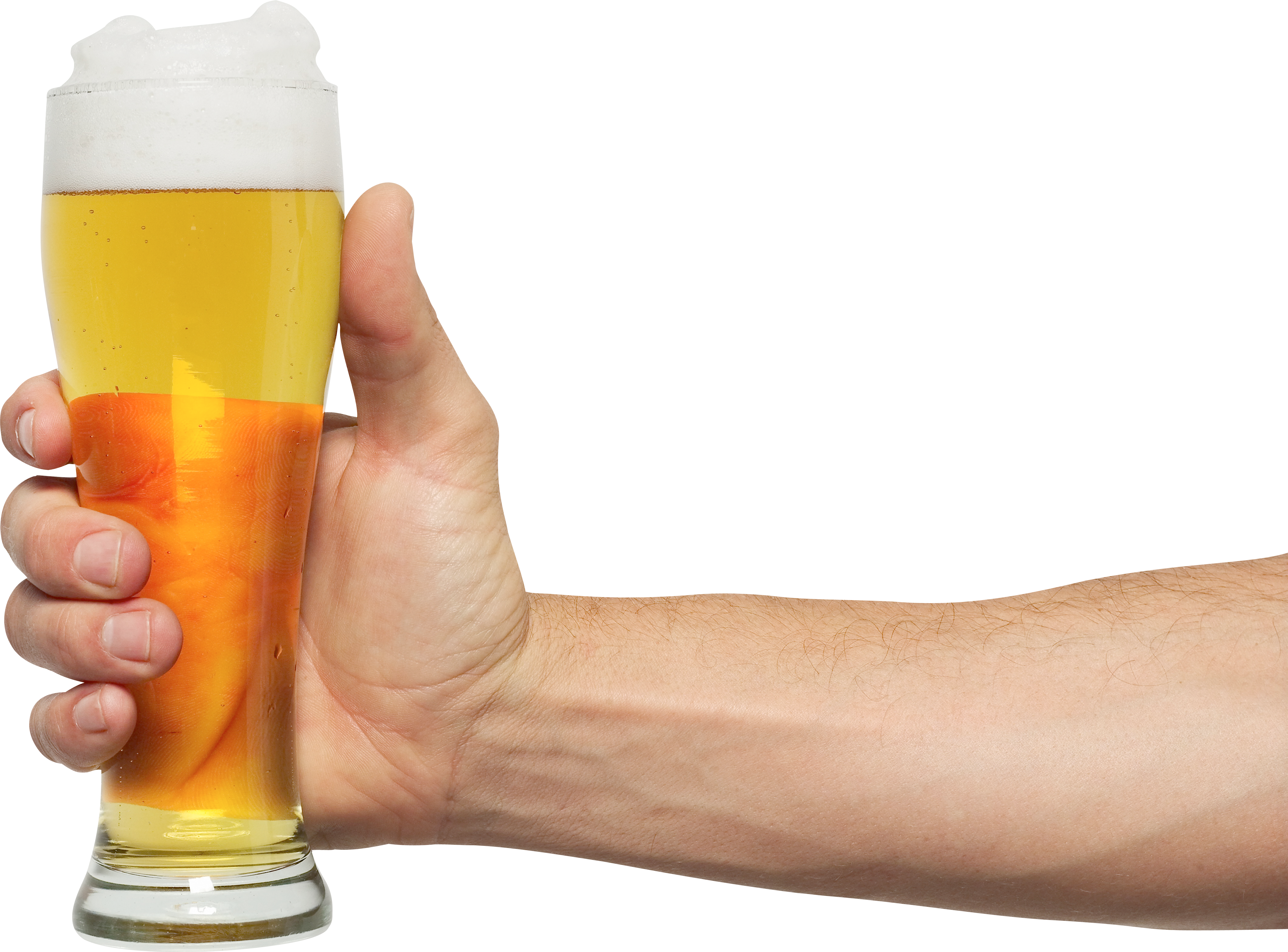 пиво в руке PNG
