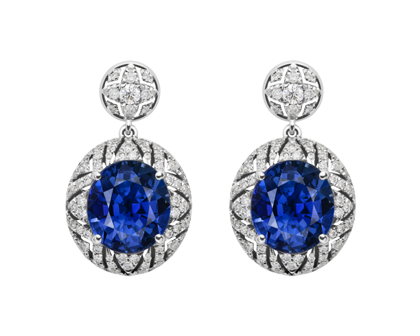 Diamond earrings PNG image