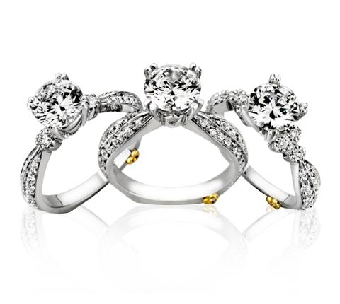 silver rings with diamond PNG
