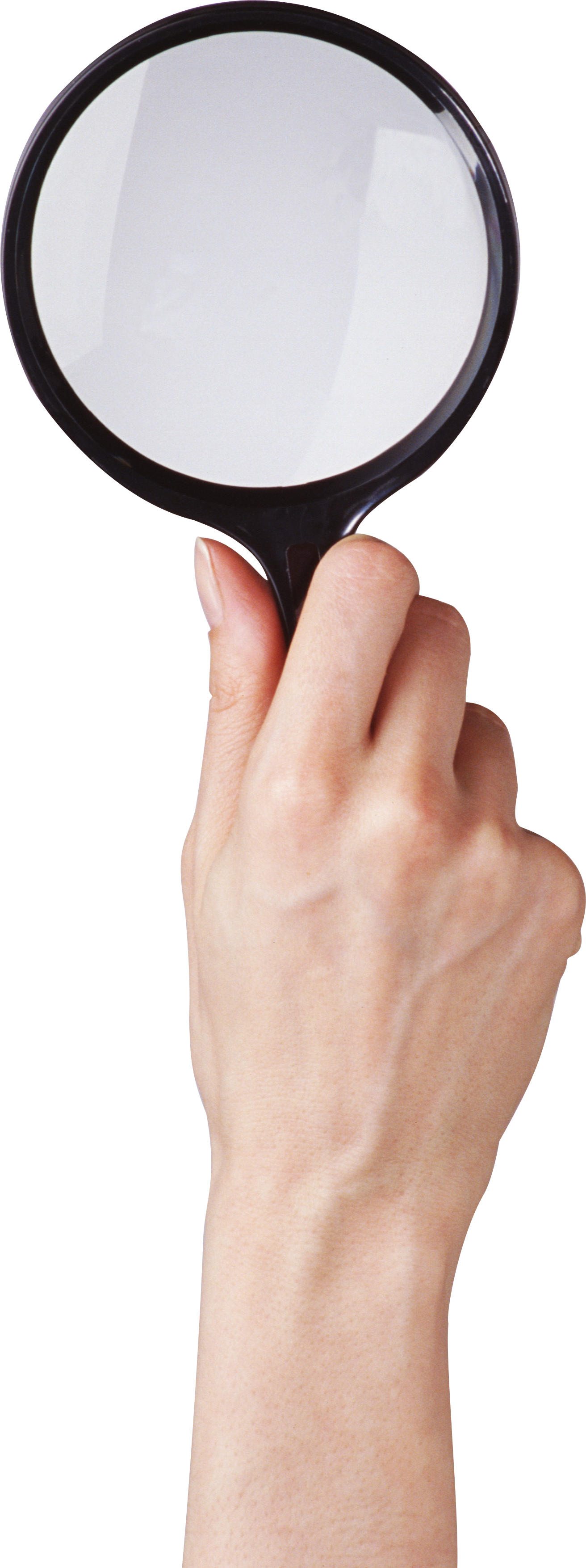 Loupe in hand PNG image