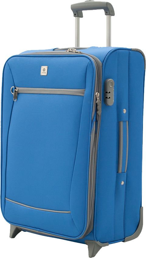 Blue luggage PNG image