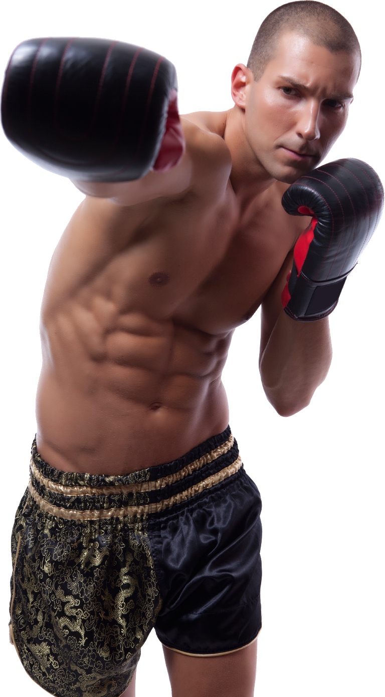 Man boxing PNG image