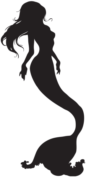 Mermaid siluete PNG
