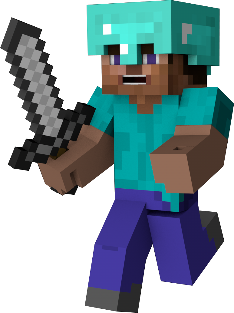 Imagem Bonecos Minecraft PNG COM FUNDO TRANSPARENTE!