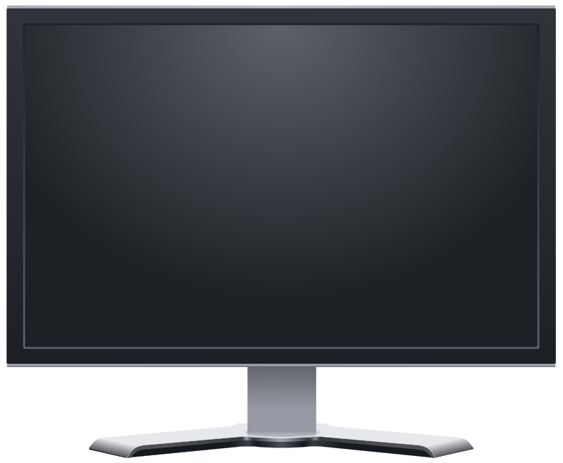 LCD display monitor PNG image