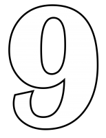 Nueve, Número 9 PNG