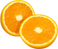 Разрезанный апельсин PNG фото