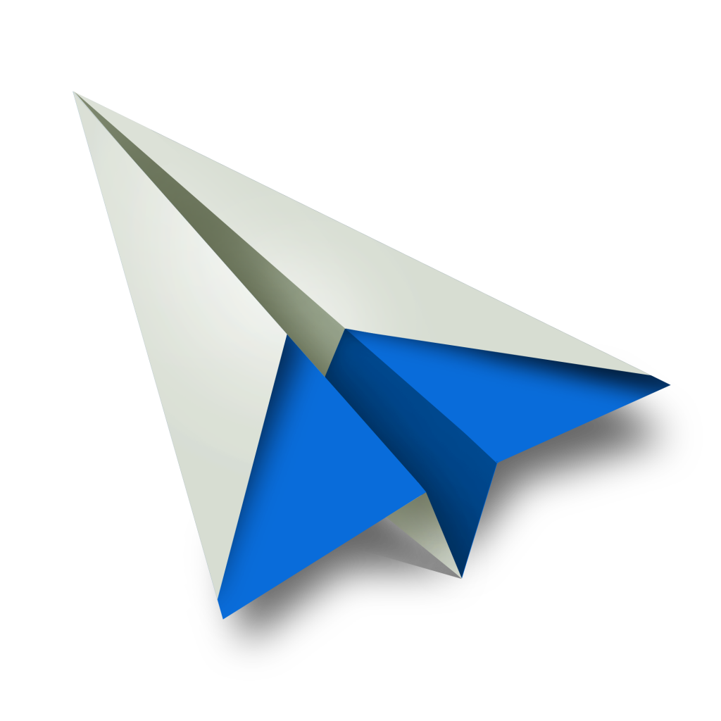 Avion de papel PNG