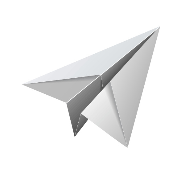 Avion de papel PNG