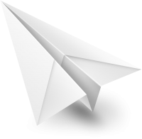Avion de papel PNG