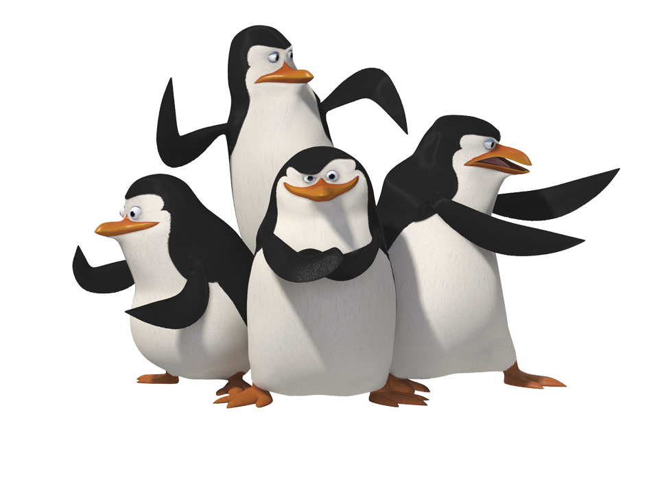 Madagascar penguins PNG image