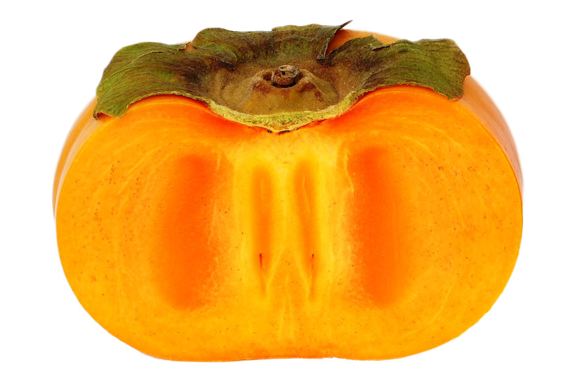 Persimmon cutted PNG image