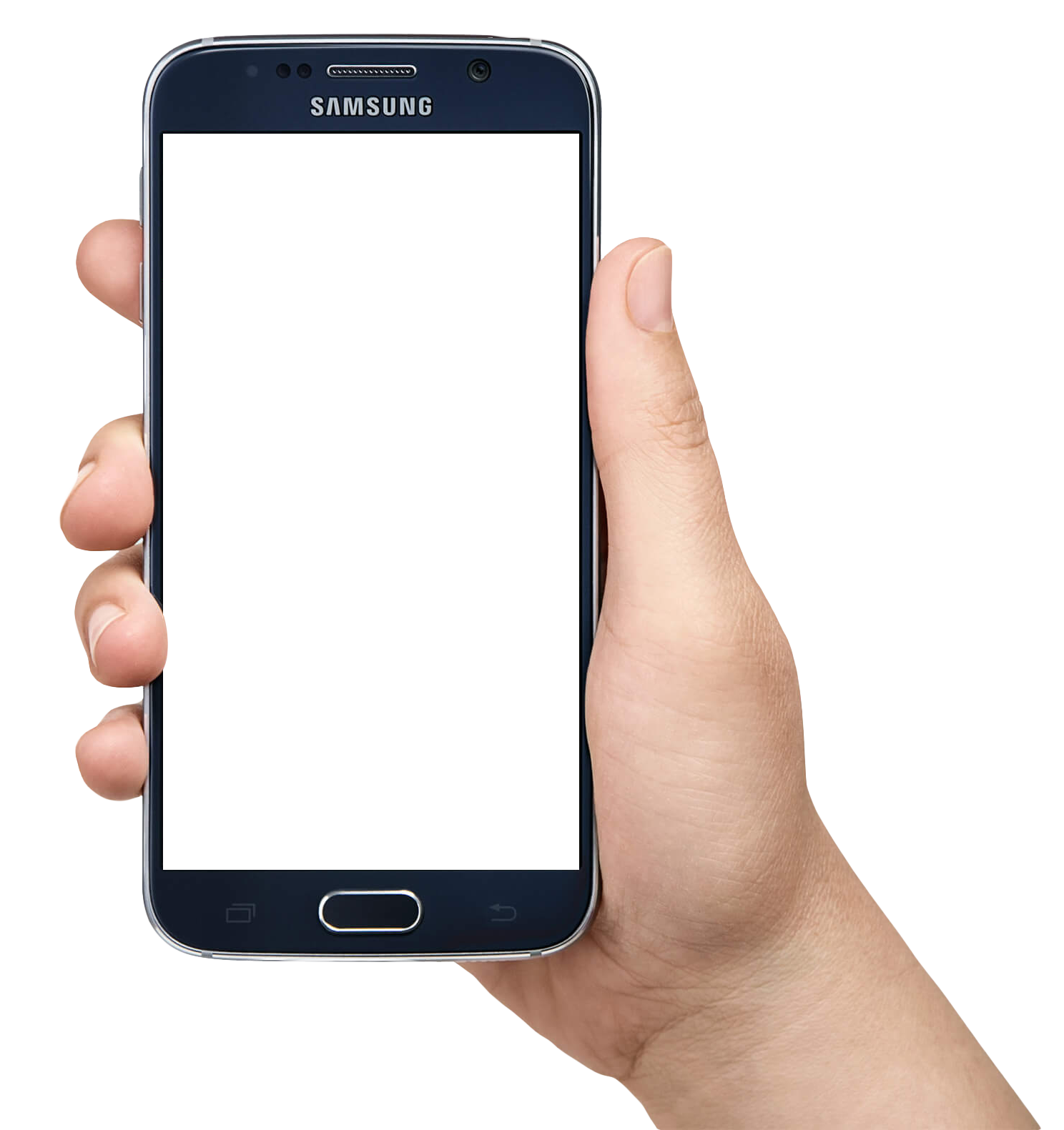 Phone in hand PNG image free Download 