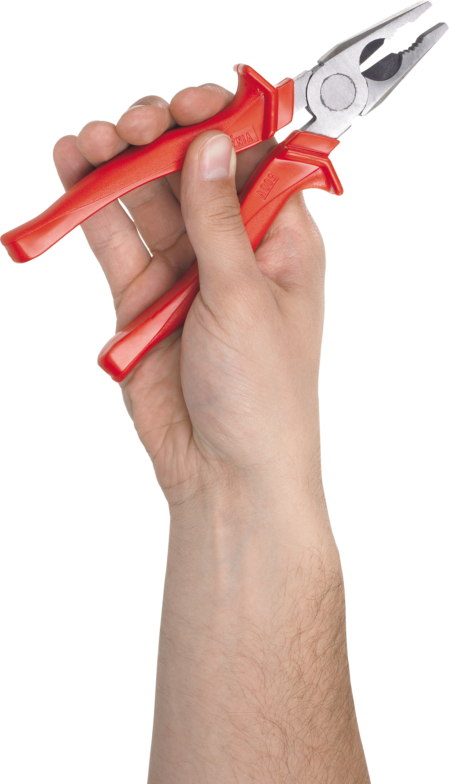 Plier in hand PNG image