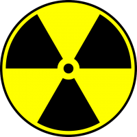 Radiación, símbolo nuclear PNG