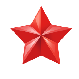 Red star PNG image free Download 