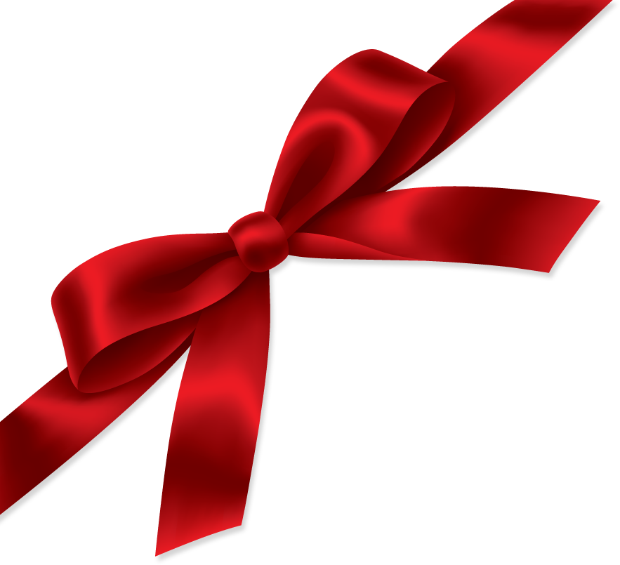 red gift ribbon PNG image