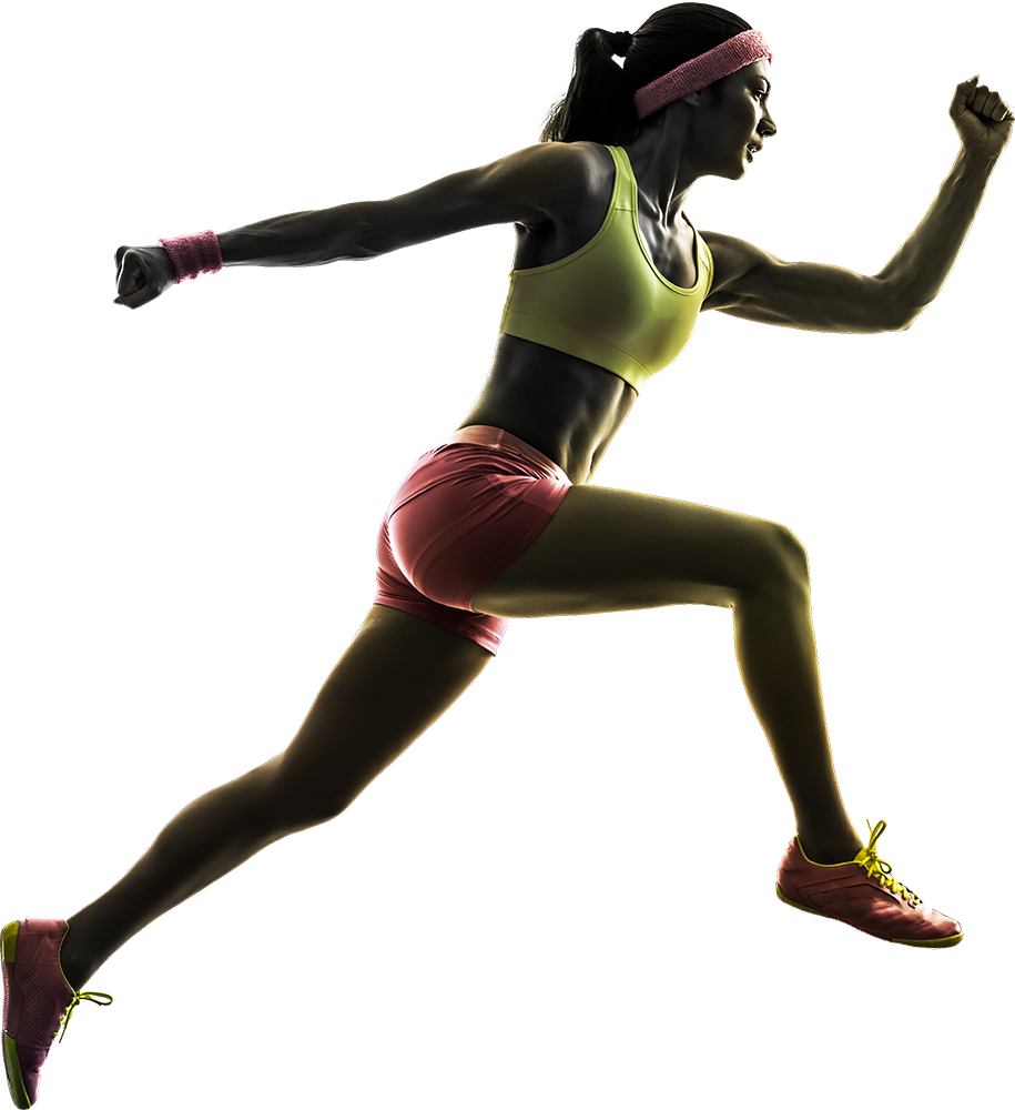 Running girl PNG image