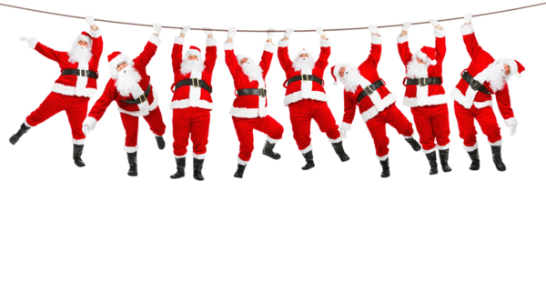 Santa Clauses PNG image