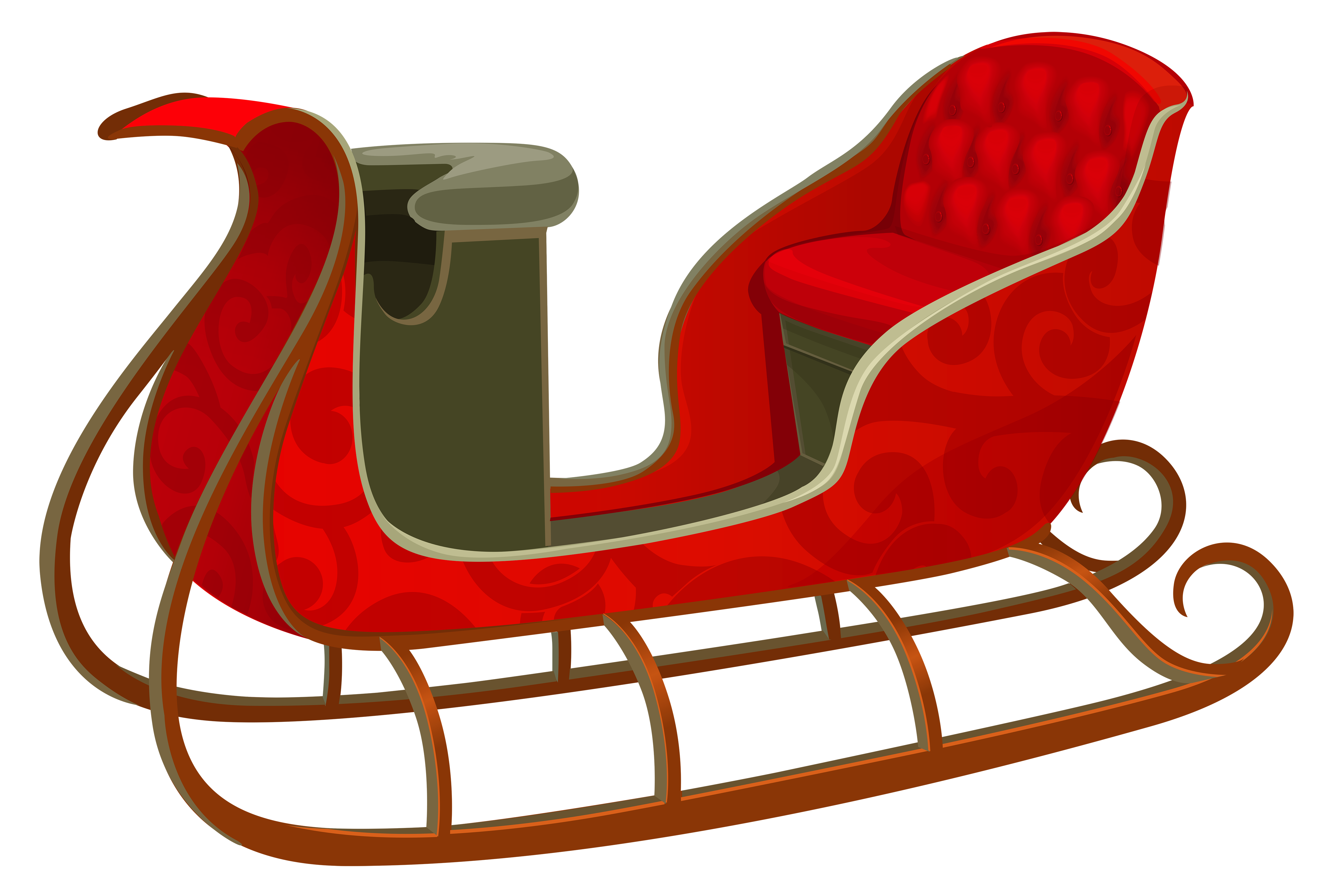 Santa sleigh PNG image free Download 