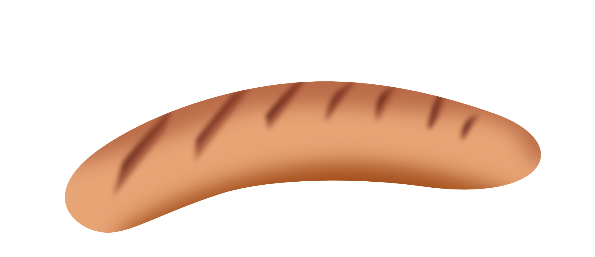 Hot dog sausage PNG image