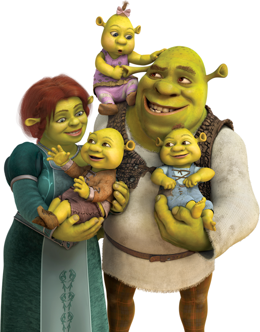 Shrek PNG transparent image download, size: 400x325px