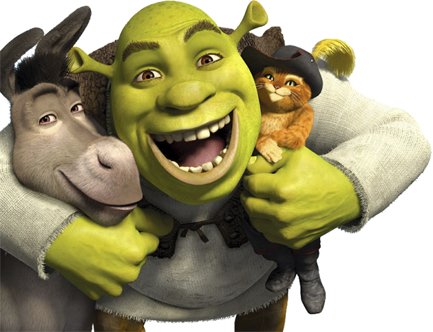 Shrek logo PNG transparent image download, size: 400x155px