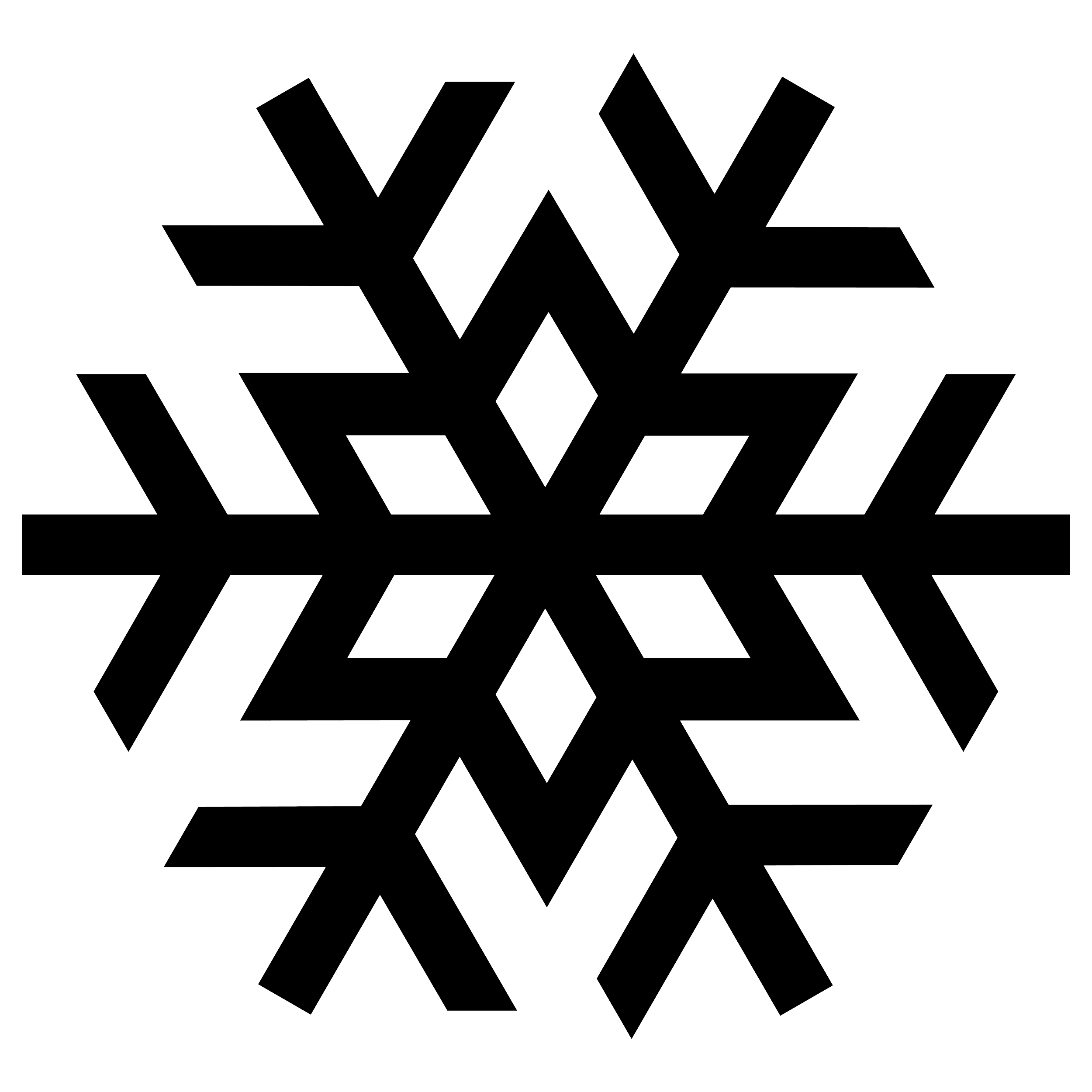 Snowflake silhouette PNG image