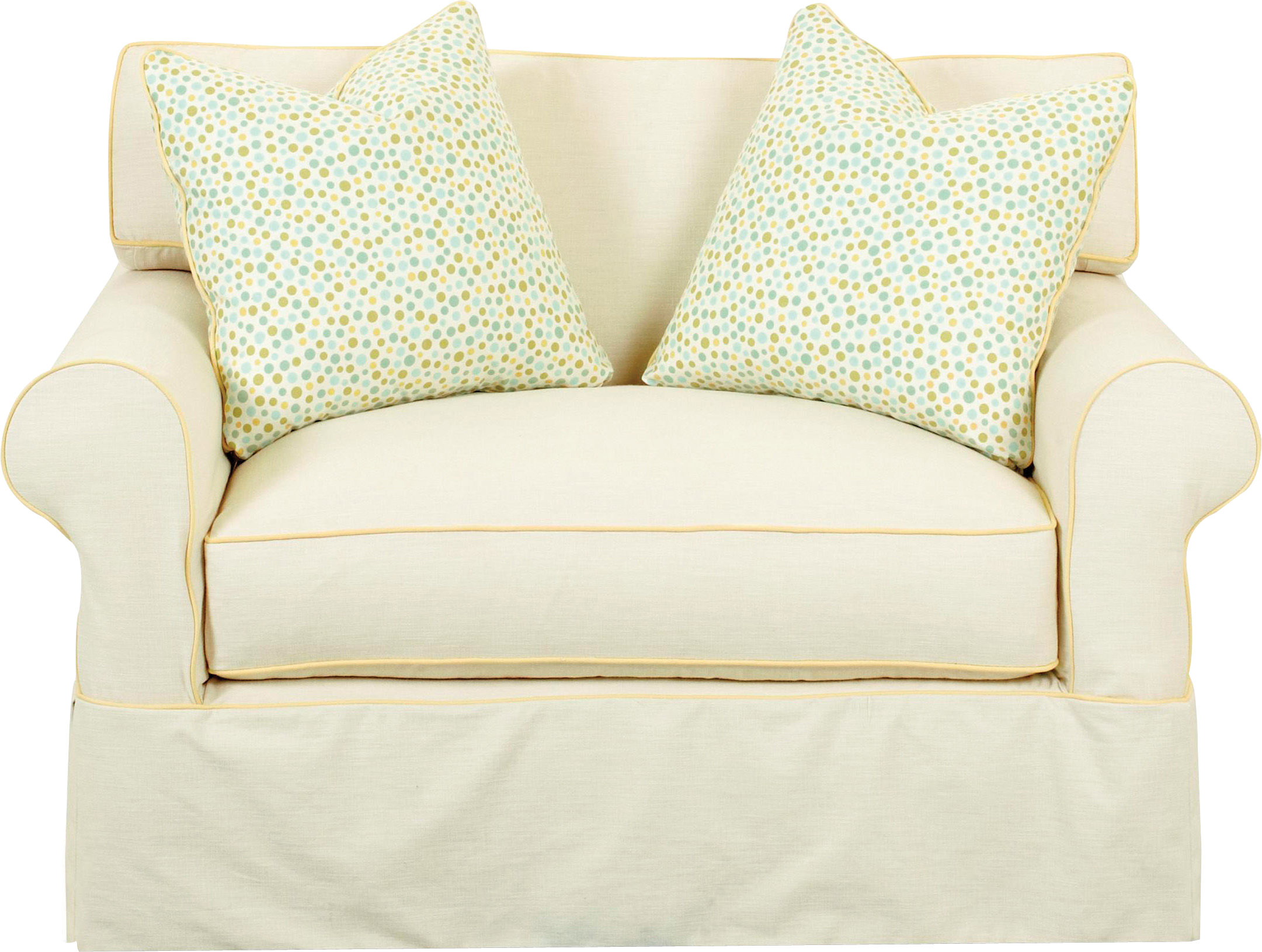 White sofa PNG image